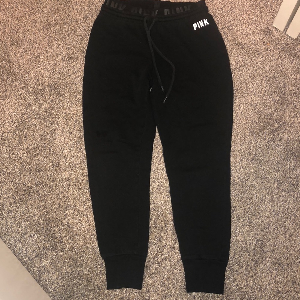 PINK black joggers